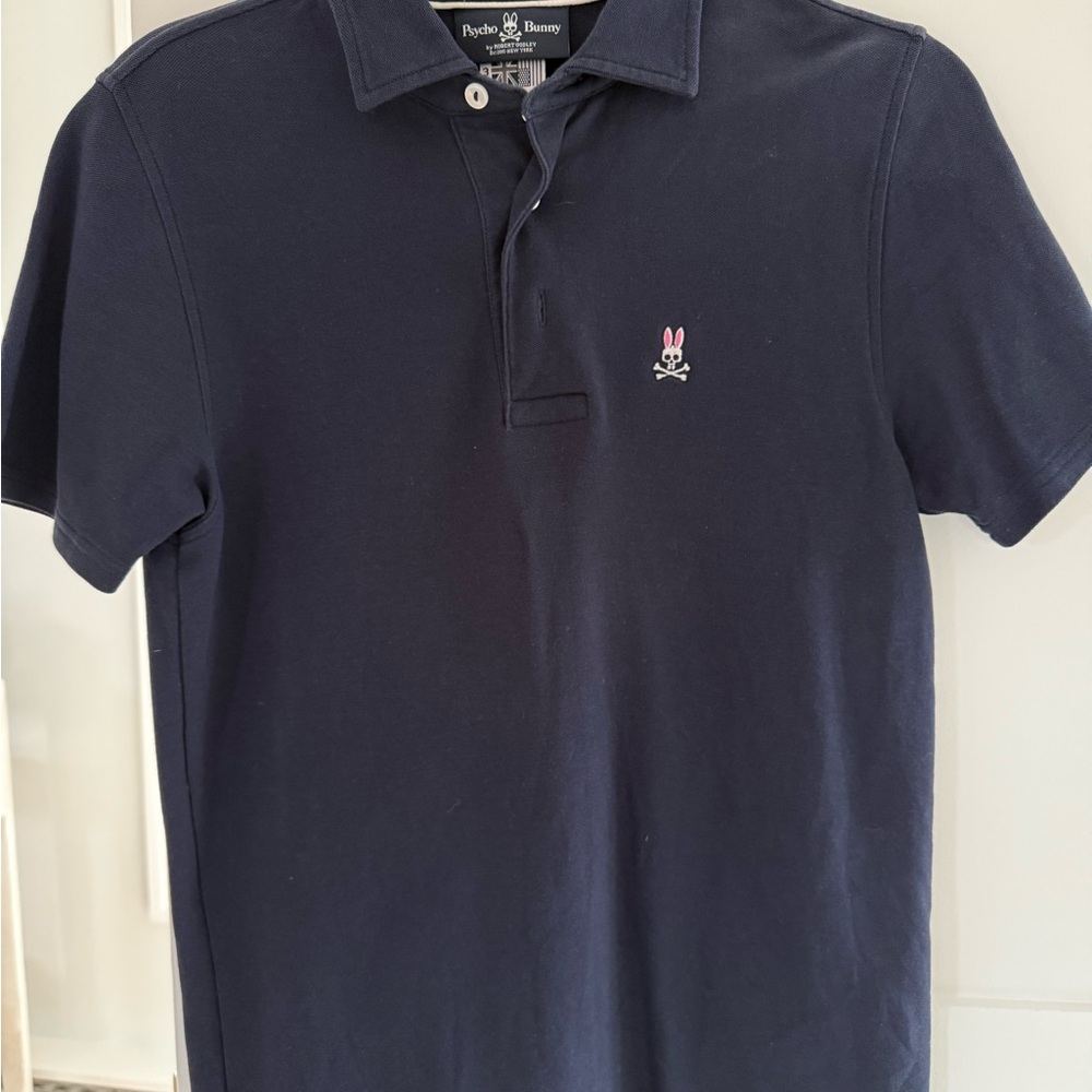 Psycho Bunny Men's Navy Polo Shirt